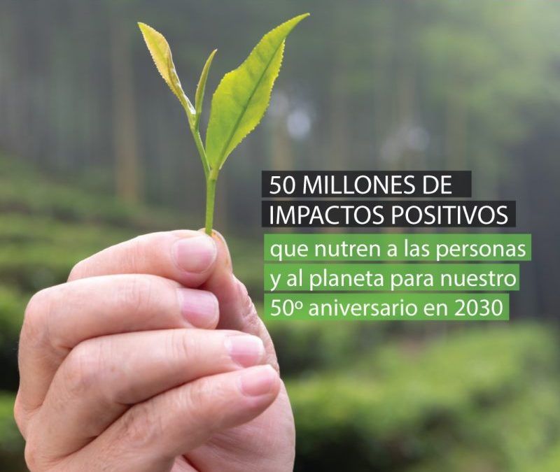 Herbalife Nutrition realizara 50 millones de impactos positivos que nutran a las comunidades y el planeta para 2030.