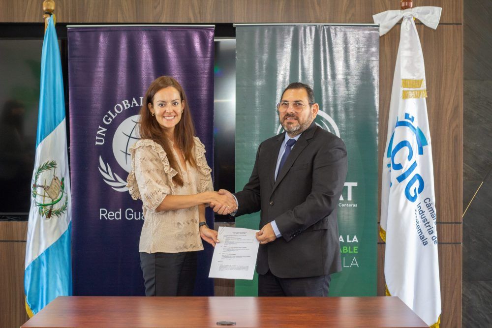 Pacto Global Guatemala firma convenio de cooperación con la Gremial de Recursos Naturales, Minas y Canteras  