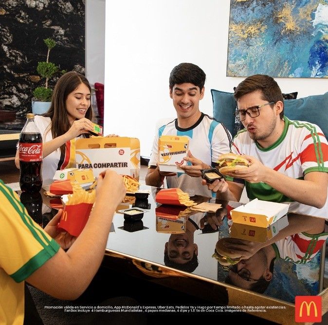 En McDonald’s se vive la fiesta del Mundial