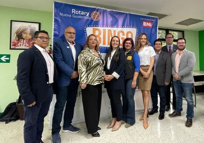 Se unen el Club Rotario Nueva Guatemala y BNI para organizar un Bingo Solidario