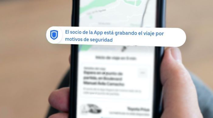 Uber implementó una nueva función de seguridad con la que se podrá hacer una grabación de video