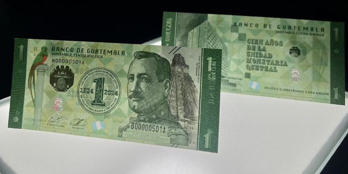 Presentan nueva edición conmemorativa del billete de un Quetzal
