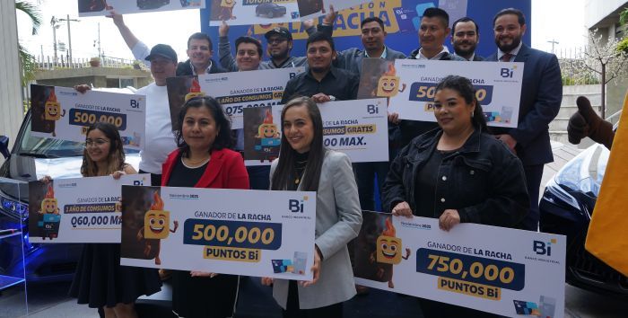Banco Industrial anunció a los ganadores de la promoción “Enciende tu Racha con Tarjetas Bi”