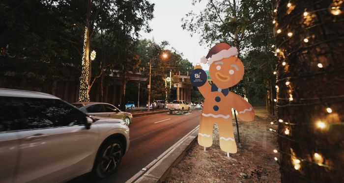 Spazio y Banco Industrial iluminan El Bulevar Rafael Landívar