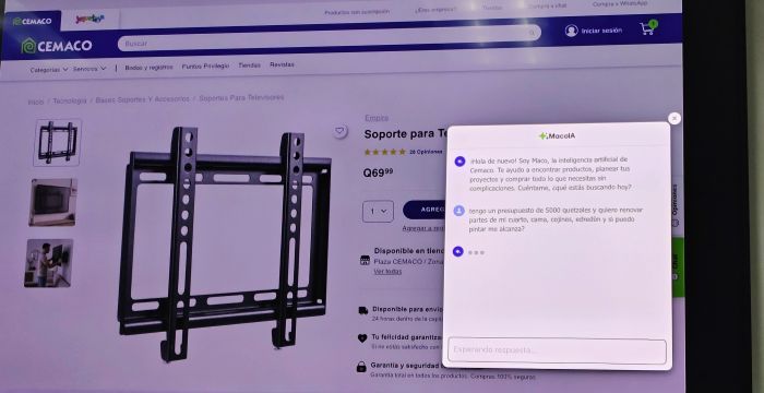 Cemaco presenta a “MACO”, su nuevo asistente virtual de inteligencia artificial