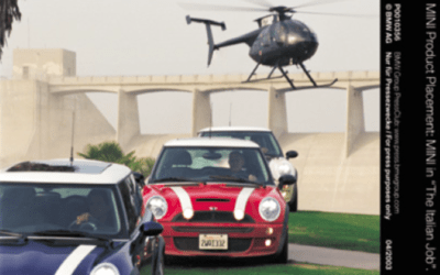 Los MINI son estrellas de cine en la película “The Italian Job” del 2003