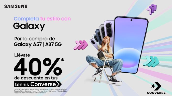 Llegan la Serie Galaxy A de Samsung en colaboración con Converse