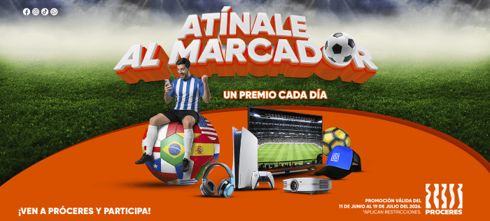 Centro Comercial Los Proceres anuncia presenta «Atinale Al Marcador»