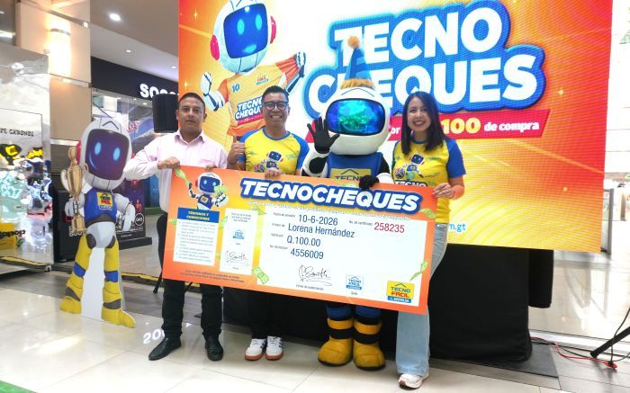 Tecno Fácil de Distelsa celebra «10 Años En Guatemala» y lo festeja con los Tecno Cheques