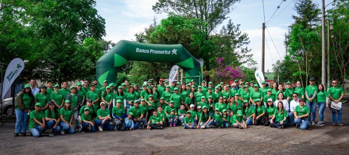 Voluntariado del Banco Promerica fortalece la recuperación de áreas verdes en Guatemala
